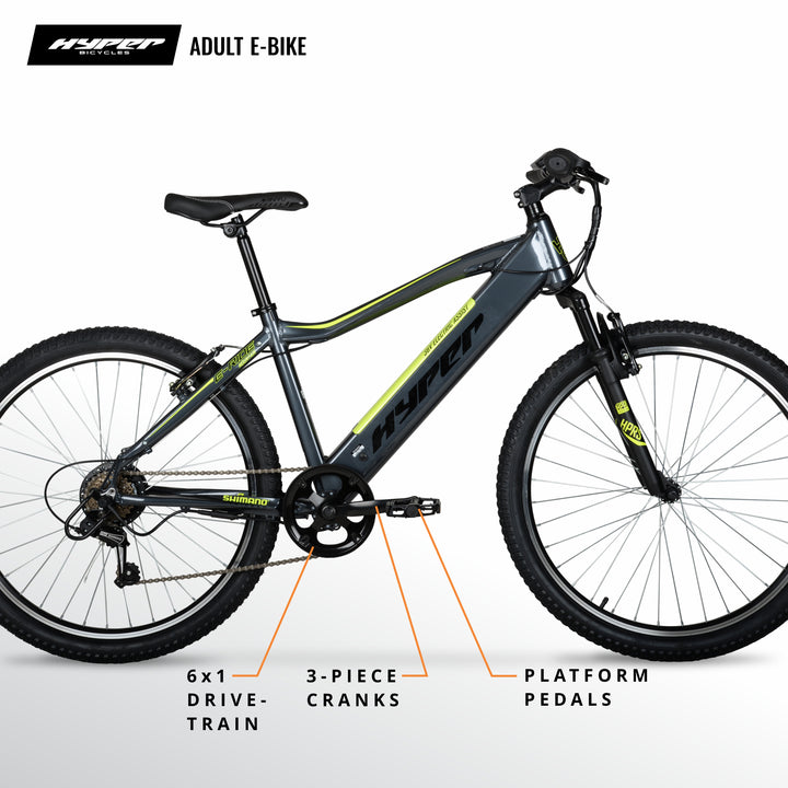 26IN HYPER E RIDE MOUNTAIN MTB FS E BIKE RigMore In Stock