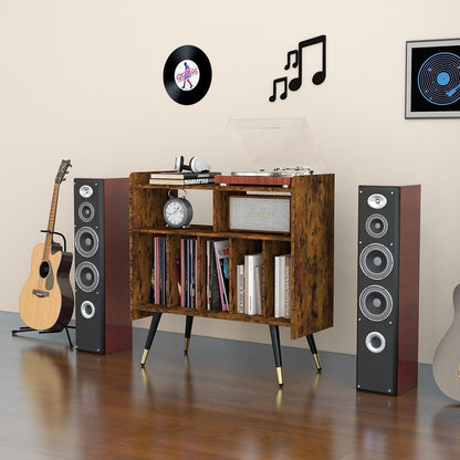 2-Shelf Audio Record Rack