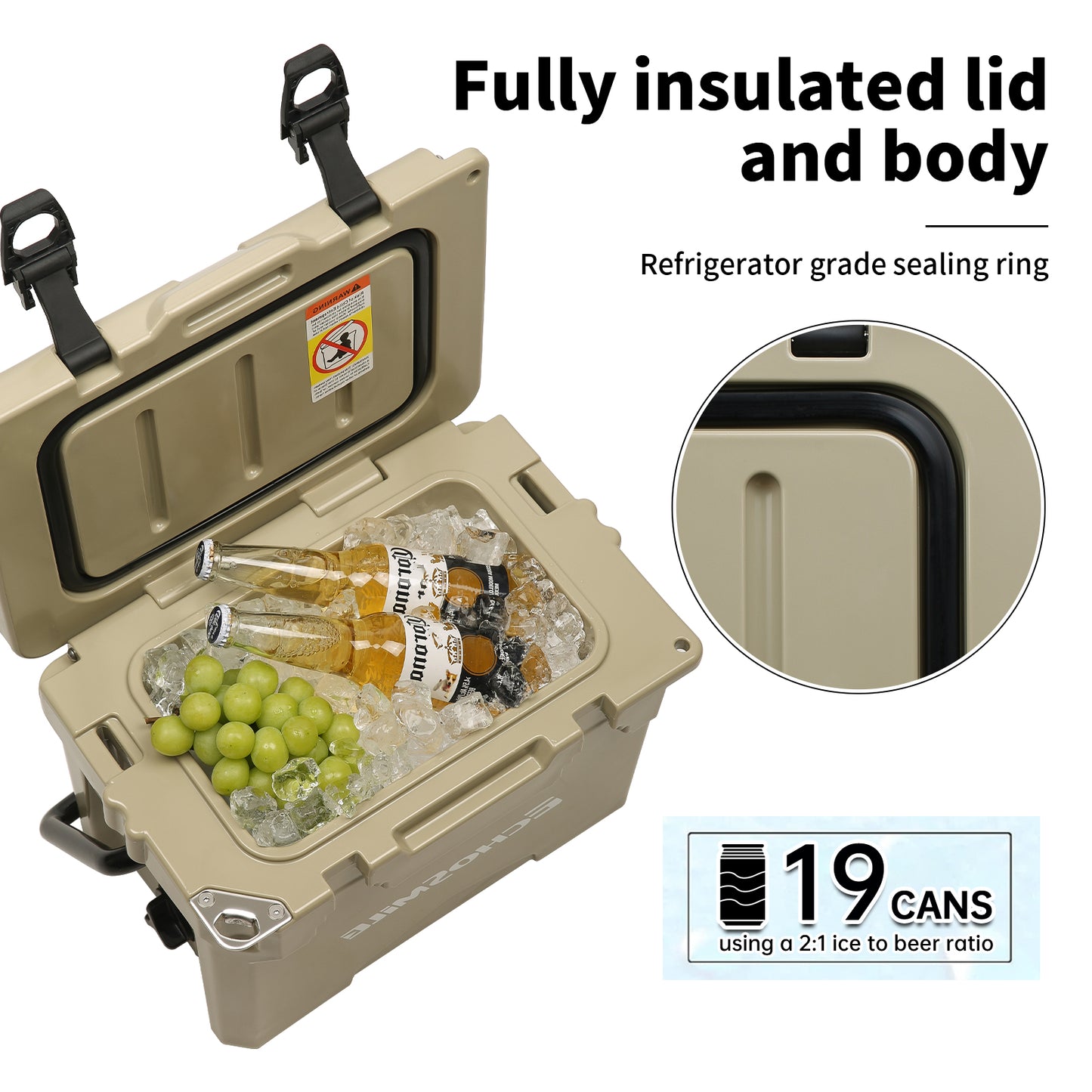 12QT New Khaki Insulation Box