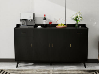 4 doors and 2 drawers blister modern sideboard buffet cabinet