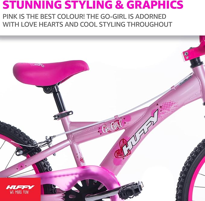 Huffy Girl Go Pink Bike, 20"