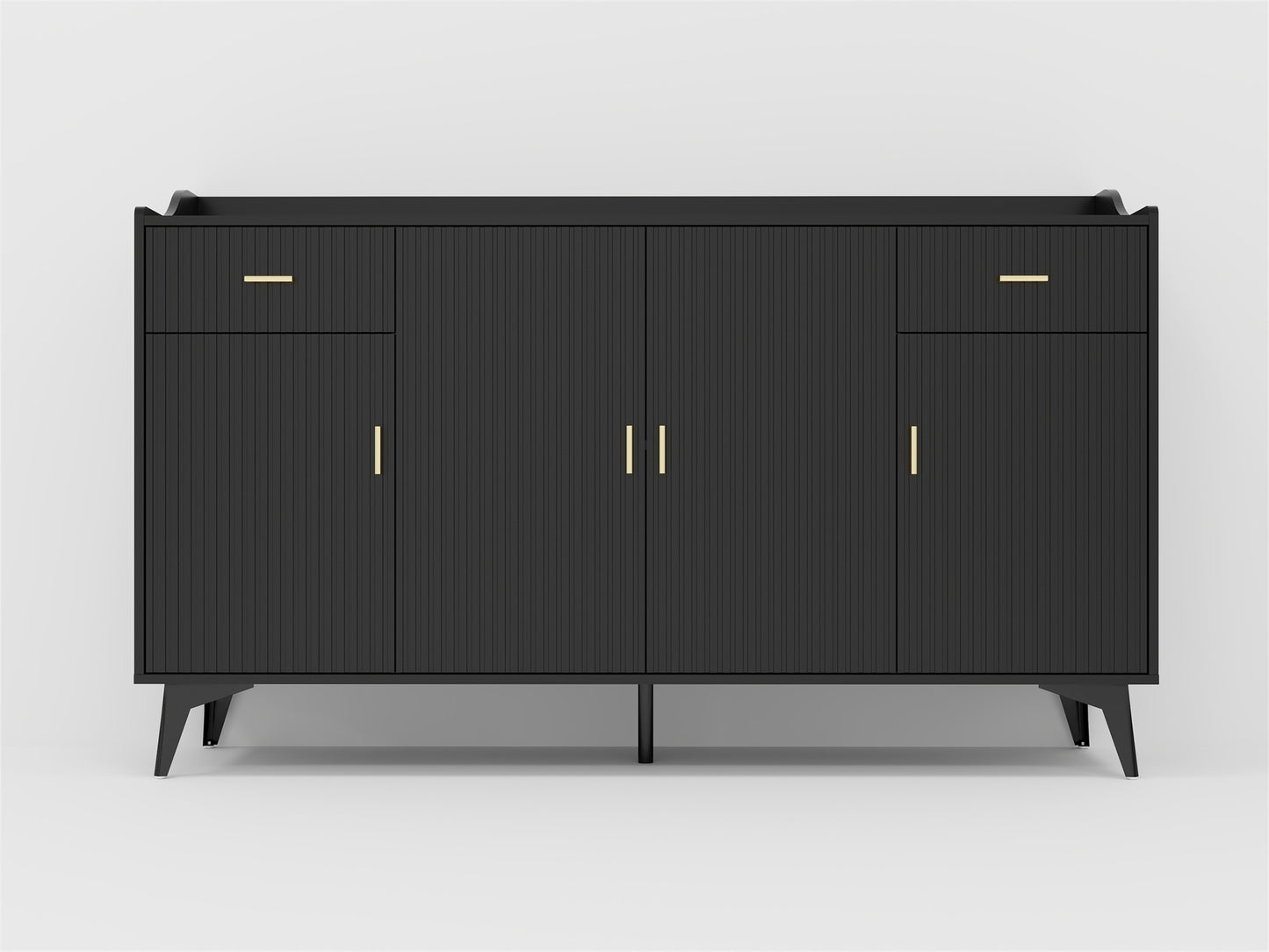 4 doors and 2 drawers blister modern sideboard buffet cabinet