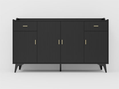 4 doors and 2 drawers blister modern sideboard buffet cabinet