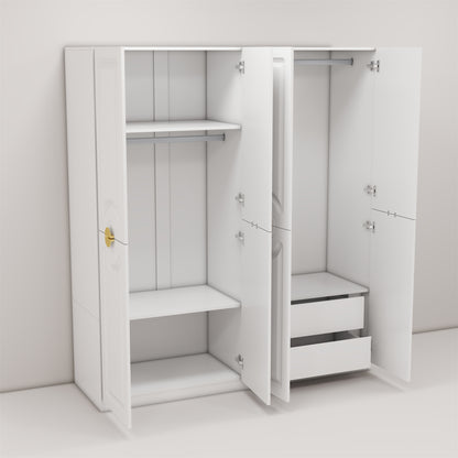 Four-door European-style closet (one 2-pack not sold separately)