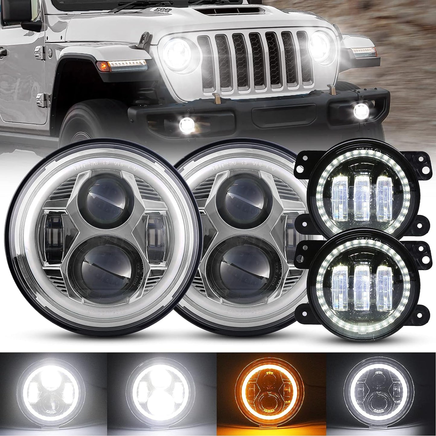 Jeep Demon Fog Light Combination Green