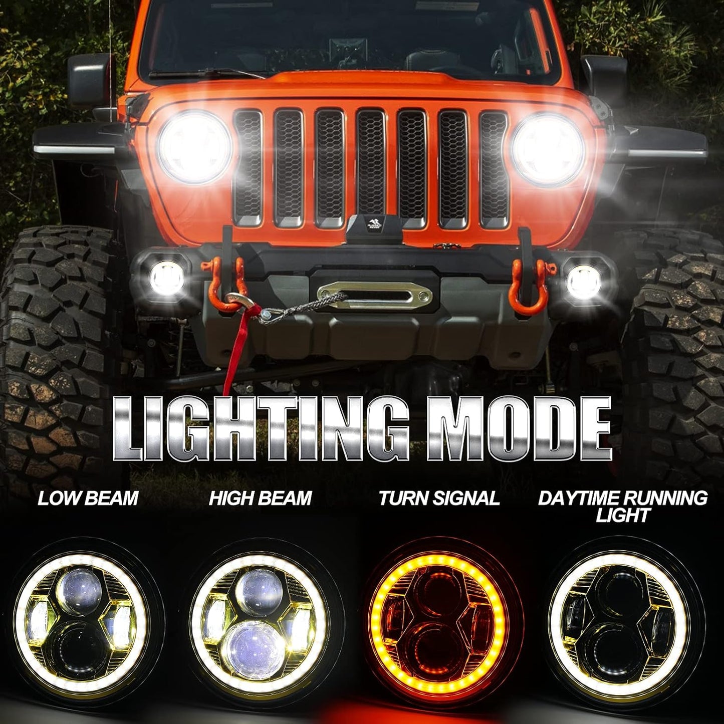 Jeep Demon Fog Light Combination Green