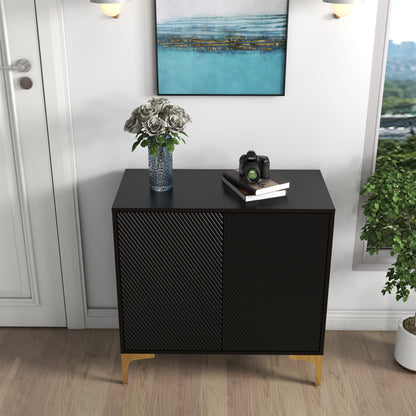 2 Door Accent Cabinet (BLACK)