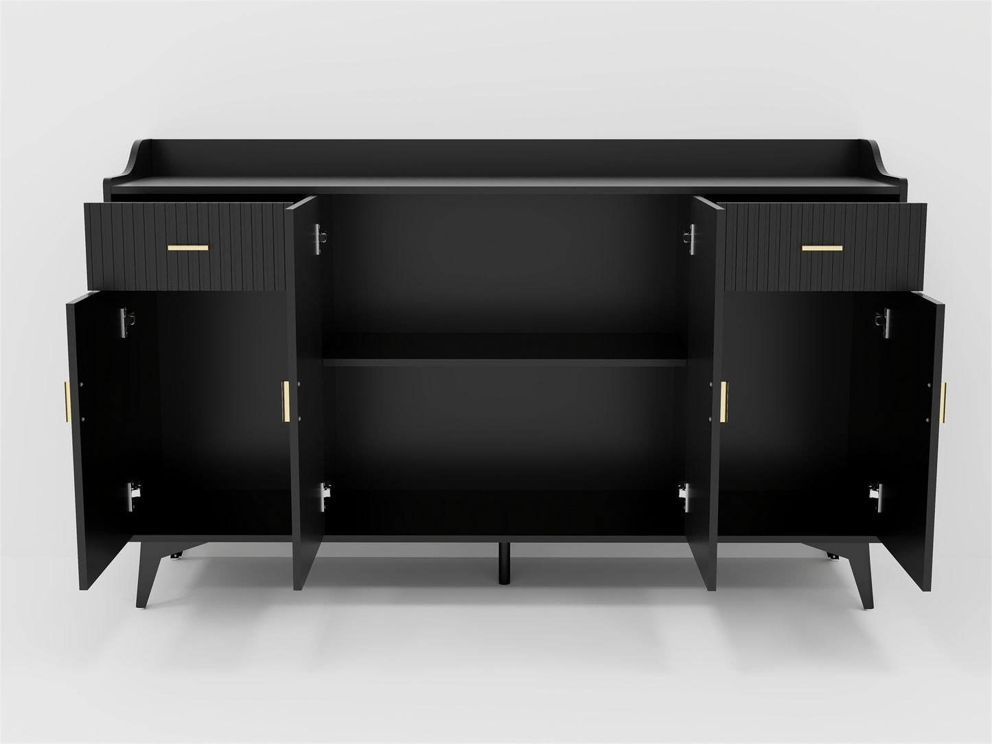 4 doors and 2 drawers blister modern sideboard buffet cabinet