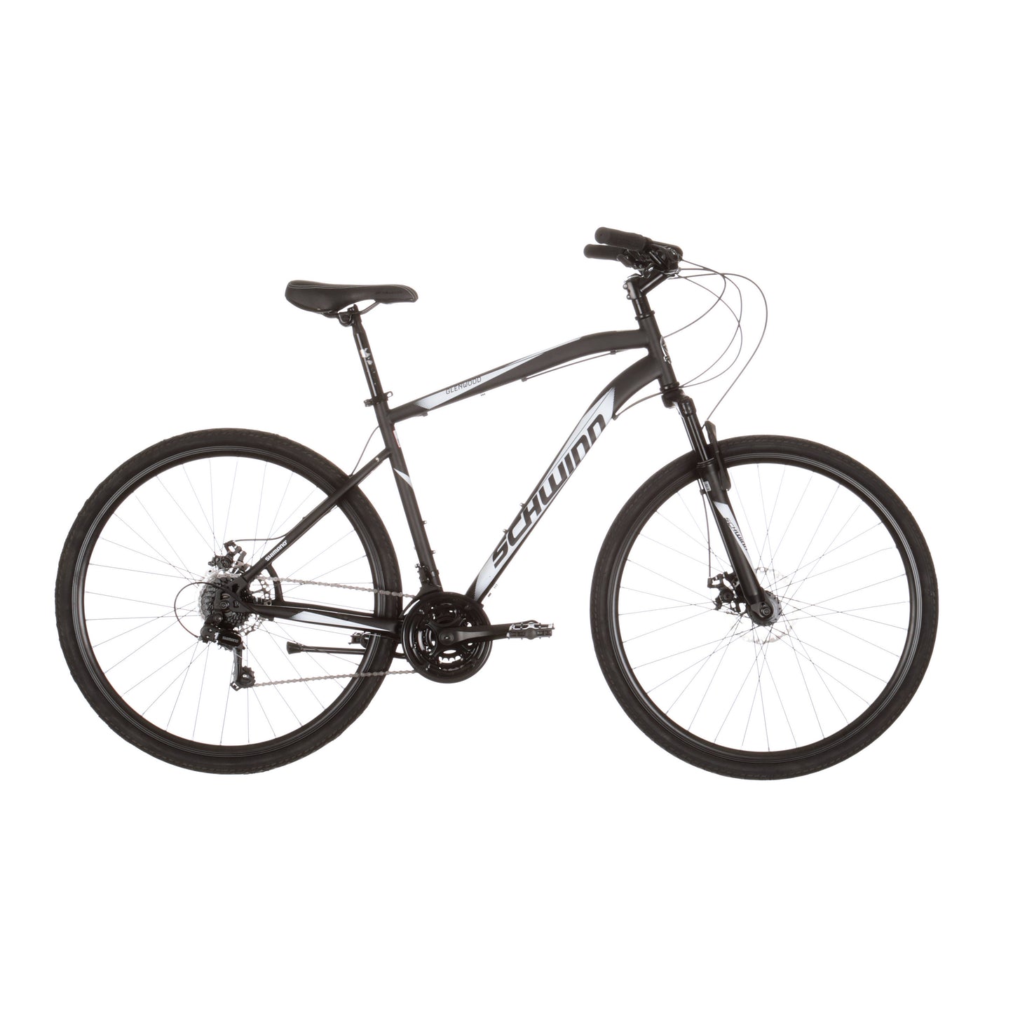 refurbish bike 27.5''Schwinn 700c Glenwood Hybrid Bike, Adults +14 Years, Black, 21 Speeds.