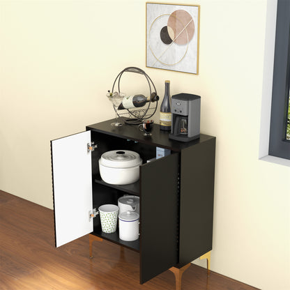 2 Door Accent Cabinet (BLACK)