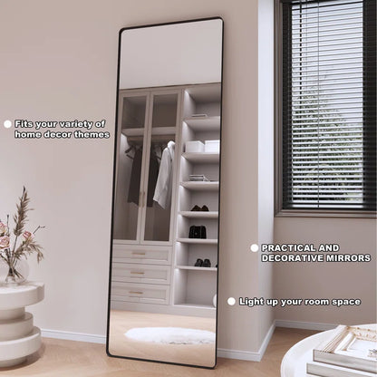 28" X 36" Filleted Corner Wall Mounted Mirror, Bathroom Mirror, Vanity Wall Mirror With Metal Frame