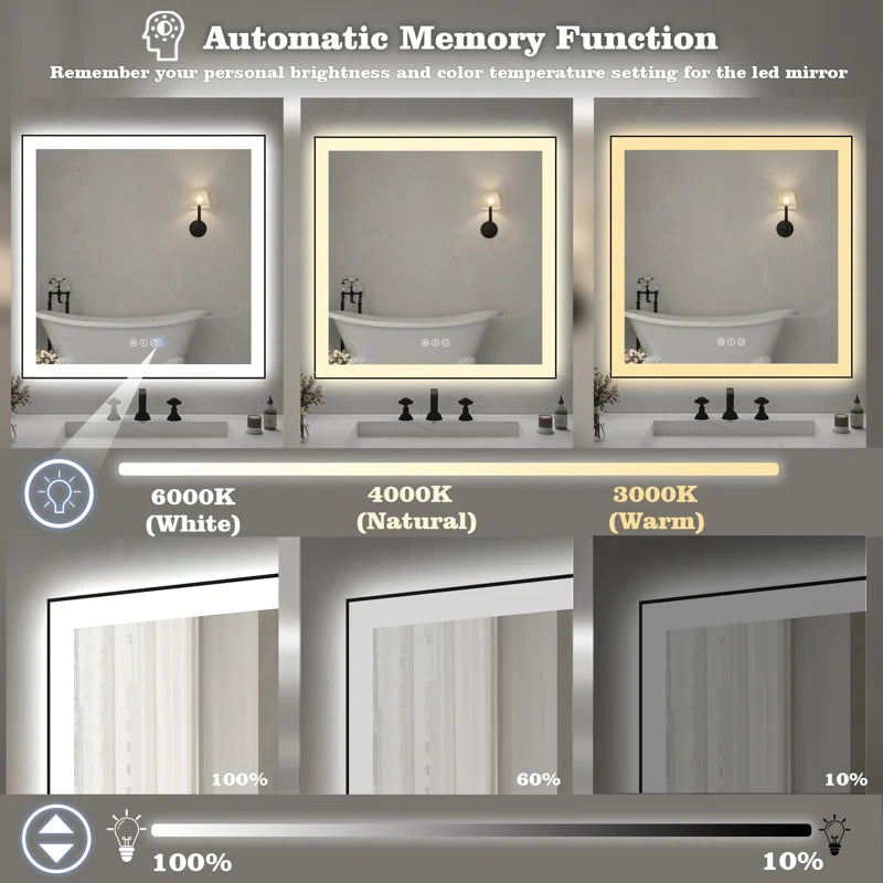 36" X 36" This Wall Mirror Is A Practical And Decorative Mirror