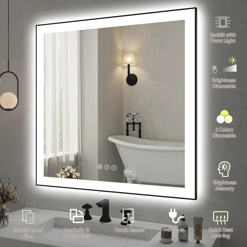 36" X 36" This Wall Mirror Is A Practical And Decorative Mirror