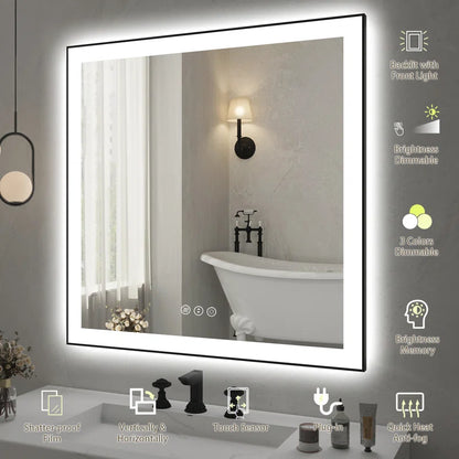 36" X 36" This Wall Mirror Is A Practical And Decorative Mirror