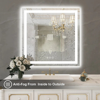 36" X 36" This wall mirror is a Practical and decorative mirror