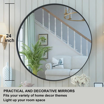 24" X 24" This Wall Mirror Is A Practical And Decorative Mirror