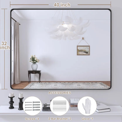 32" x 40" This wall mirror is a Practical and decorative mirror