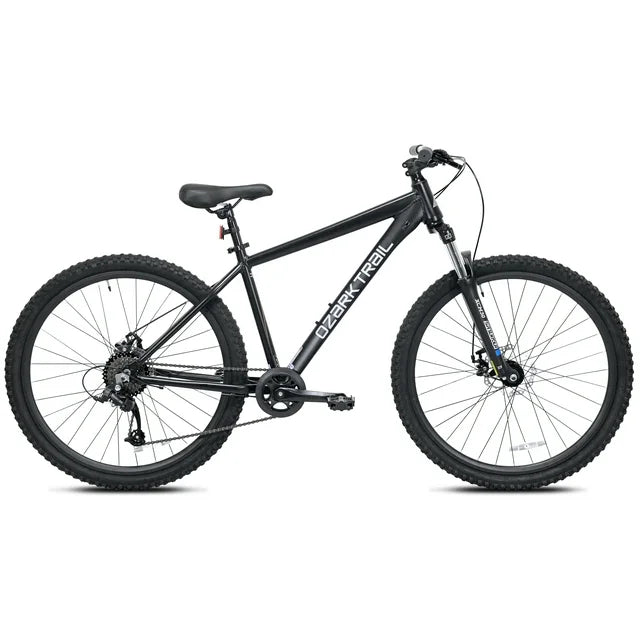 Refurbish Ozark Trail Vibe Mountain Bike, 27.5" Wheels, Medium Frame, Fits Riders 5'3" - 5'8", Black, Adult