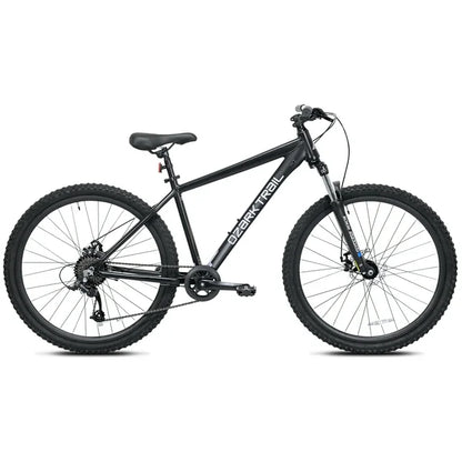 Refurbish Ozark Trail Vibe Mountain Bike, 27.5" Wheels, Medium Frame, Fits Riders 5'3" - 5'8", Black, Adult