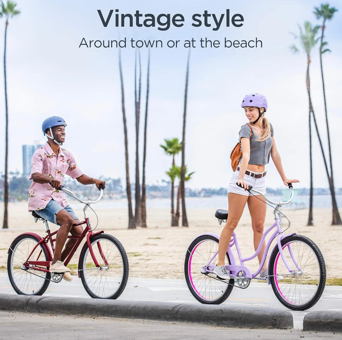 schwinn cruiser-bicycles mikko huron adult beach cruiser bike Schwinn Mikko Beach Cruiser Bike for Adult Men and Women, 1/3/7-Speed – RigMore In Stock