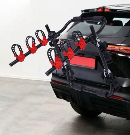 3-Bike Car Bicycle Carrier Rack, Foldable 3-Bike Carrier Rack Trunk Mount Bike Carrier Holder 3-Bike Hitch Mount Rack for Most Cars SUV Sedan Hatchback Minivan (US Stock)