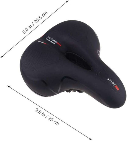 Garneck Bike Saddle Comfortable Shock Bicycle Seat Suspension Cushion Waterproof Bike Seat (Spring Style)