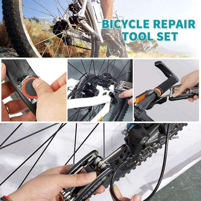 1 Set Repair Tool Kits Multifunction 16 in 1 Screwdriver Bicycle Mechanic Fix Tools Set Bag with Tire Levers Tool Kits Sets