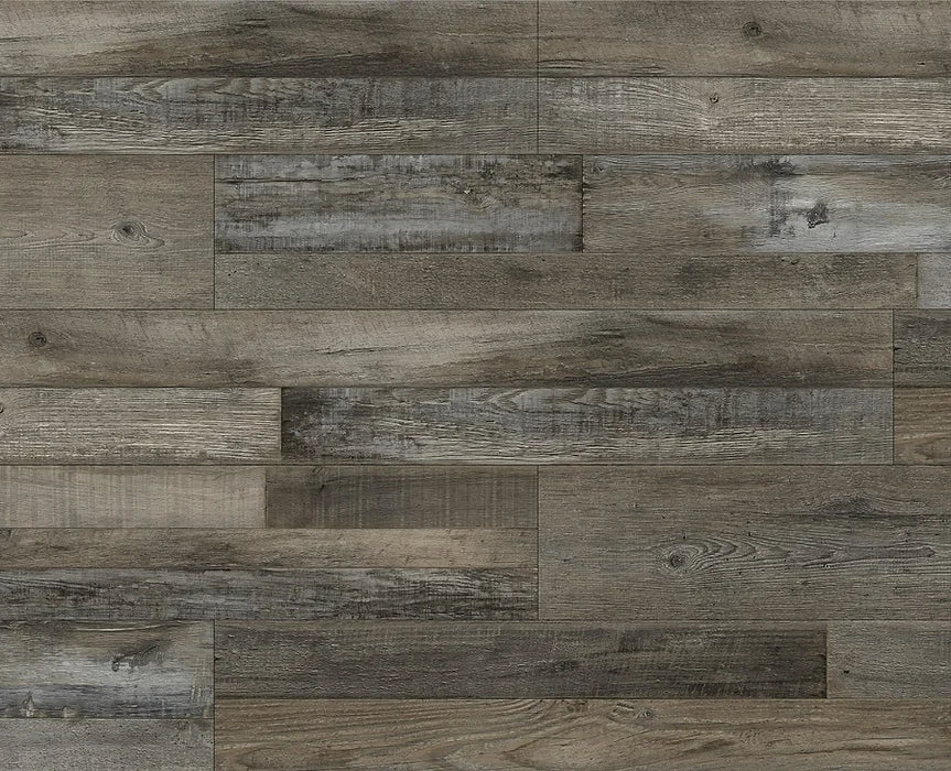 TYAS-405 Wolverine Gray-Tyann 6MM SPC Flooring | 7"x48" Planks, Embossed Texture, 20Mil Wear Layer, Urethane Finish, Valinge 2G Locking, 15-35 Year Warranty, 40 Lbs/Box,100% Waterproof