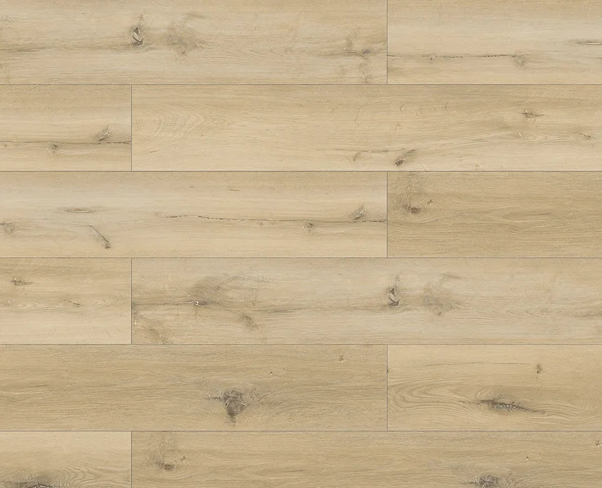 TYAS-410 Seaside Beige-Tyann 6MM SPC Flooring | 7"x48" Planks, Embossed Texture, 20Mil Wear Layer, Urethane Finish, Valinge 2G Locking, 15-35 Year Warranty, 40 Lbs/Box,100% Waterproof