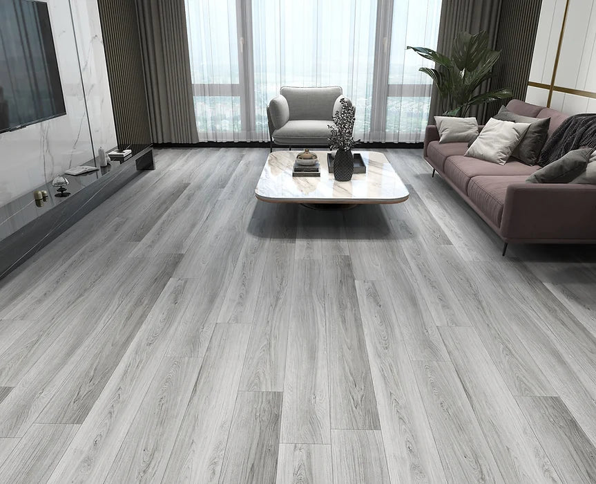 TYAS-404 Casablanca-Tyann 6MM SPC Flooring | 7"x48" Planks, Embossed Texture, 20Mil Wear Layer, Urethane Finish, Valinge 2G Locking, 15-35 Year Warranty, 40 Lbs/Box,100% Waterproof