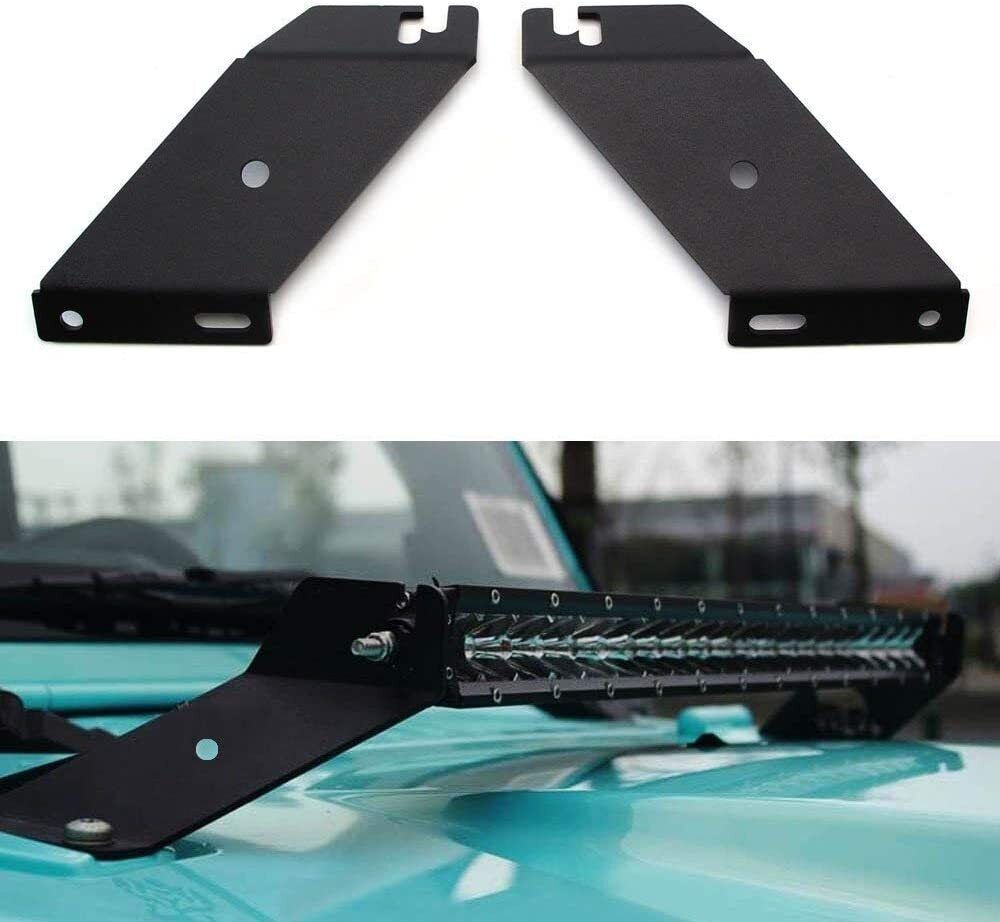 20–21 Inches 54CM Long Light Bar Mounting Bracket – Suitable for Single Row 100w and Double Row 120w Light Strip – Set